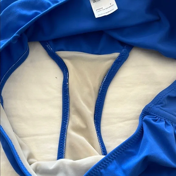 Fantasie Vibrant Blue Underwire Bikini Set Ruching Accent NWOT - Picture 8 of 9